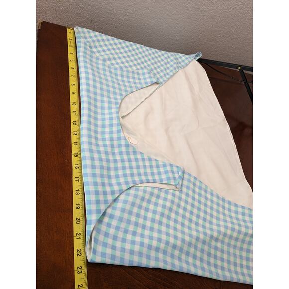 Charming Charlie Check Tank Top XL Blue Green Overlay Asymmetric Layered‎ Tiered - Picture 7 of 9